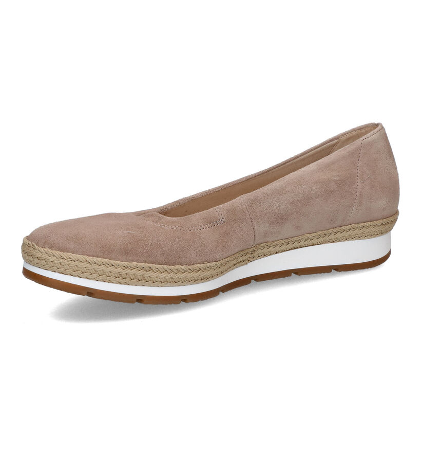 Gabor Easy Walking Taupe Ballerina's in daim (306217)