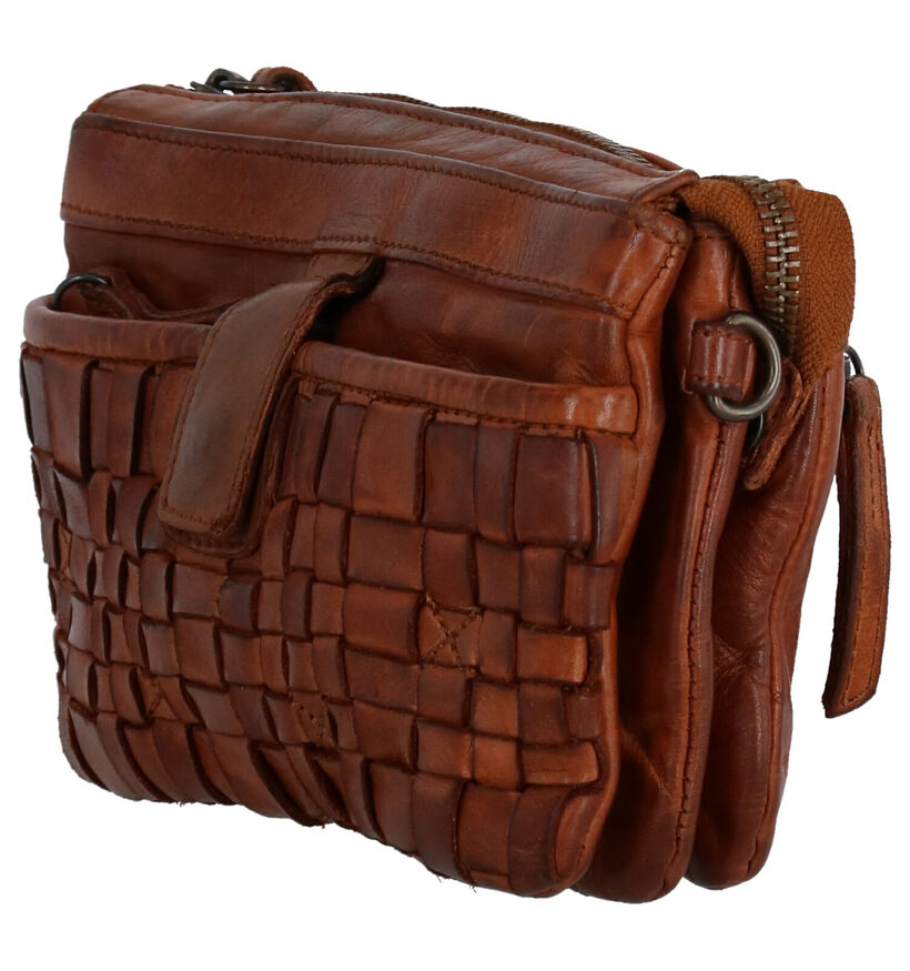 Bear Design Sac porté croisé en Cognac pour femmes (329773)