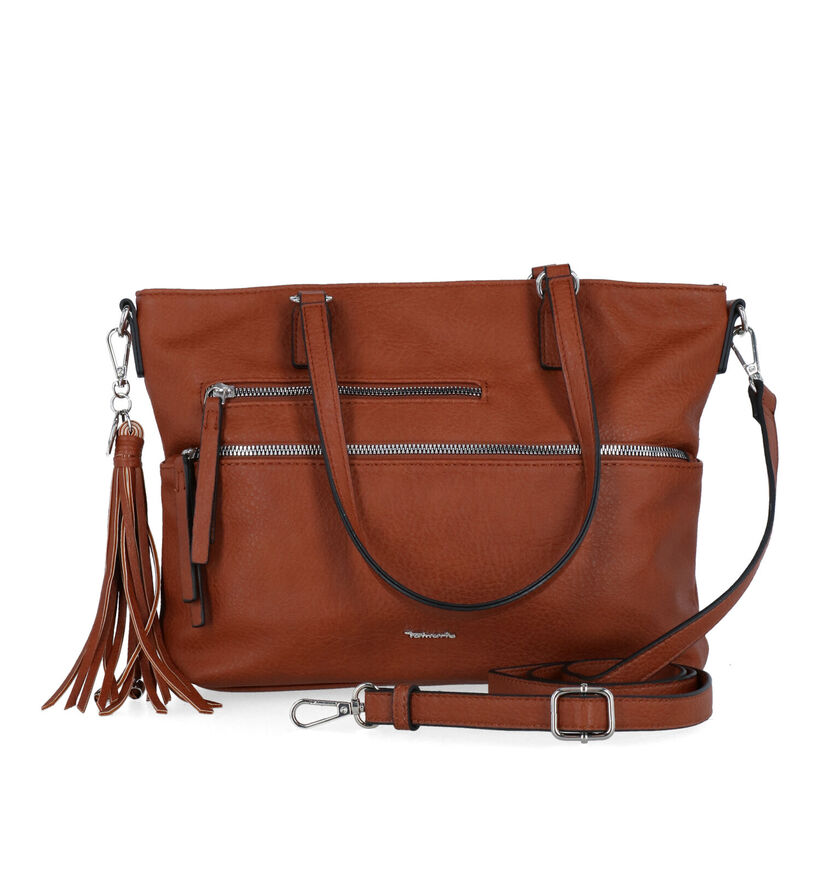 Tamaris Adele Cognac Shopper Met Rits voor dames (330443)