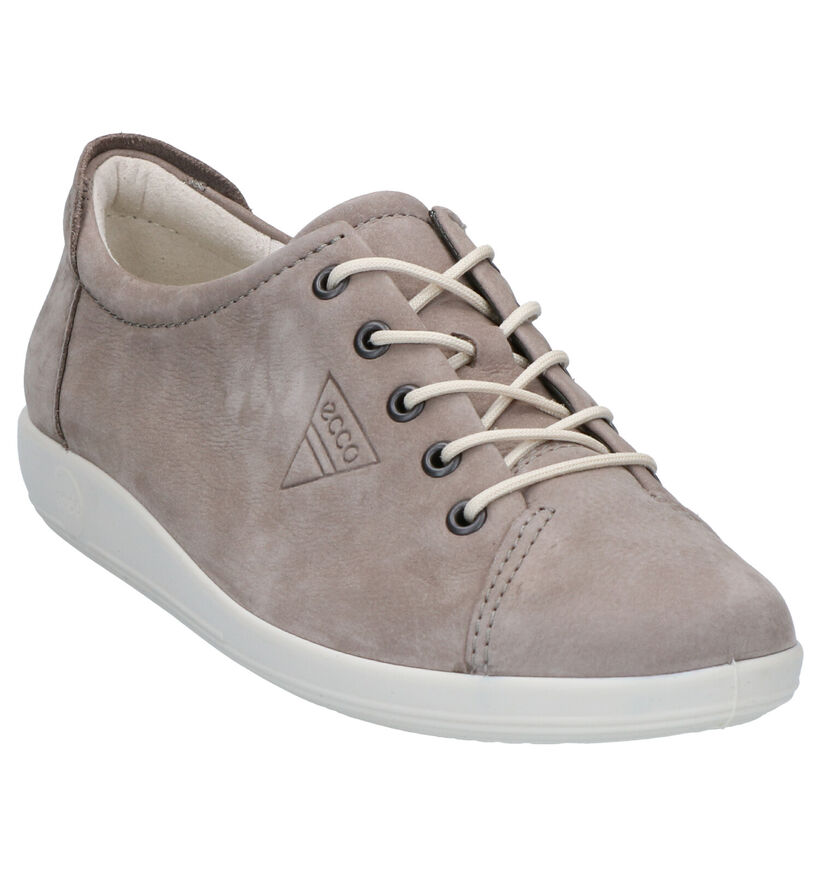 ECCO Soft 2.0 Chaussures à lacets en Bleu pour femmes (336855) - pour semelles orthopédiques
