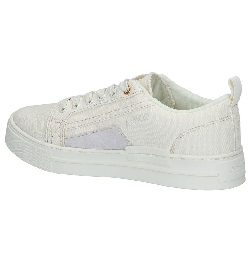 ARKK Sommr Canvas Witte Sneakers in nubuck (292634)