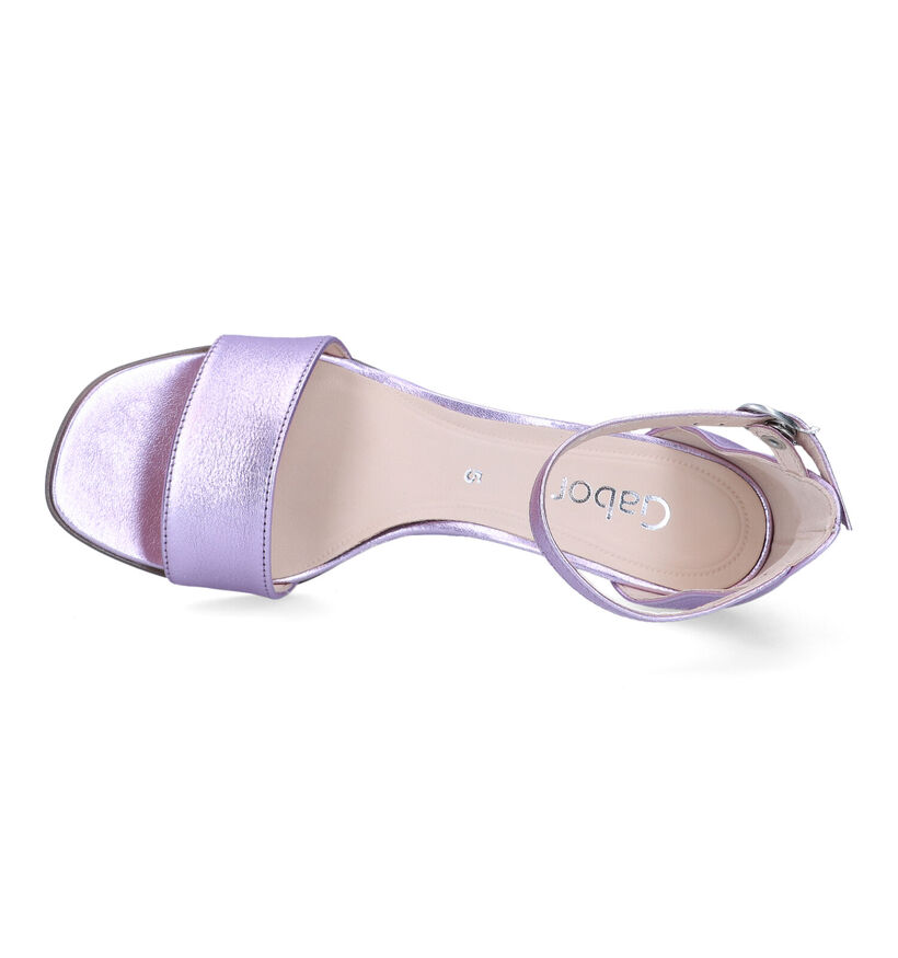 Gabor Gouden Sandalen met gesloten hak voor dames (329031)