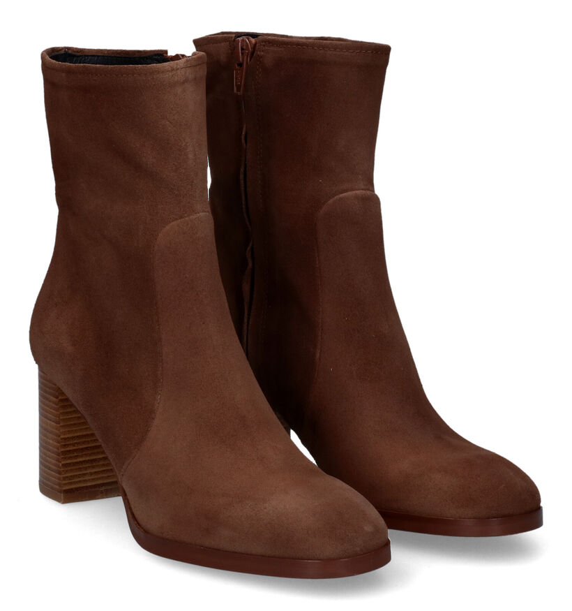 Zinda Bruine Enkellaarzen voor dames (314382)