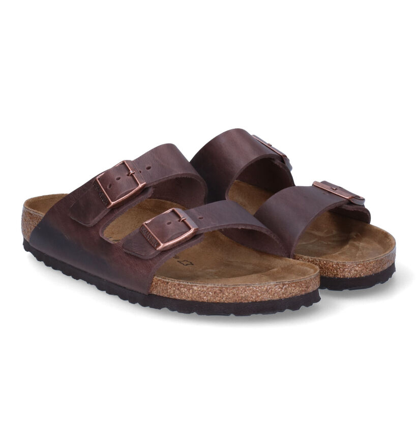 Birkenstock Arizona Bruine Slippers voor heren (322411)