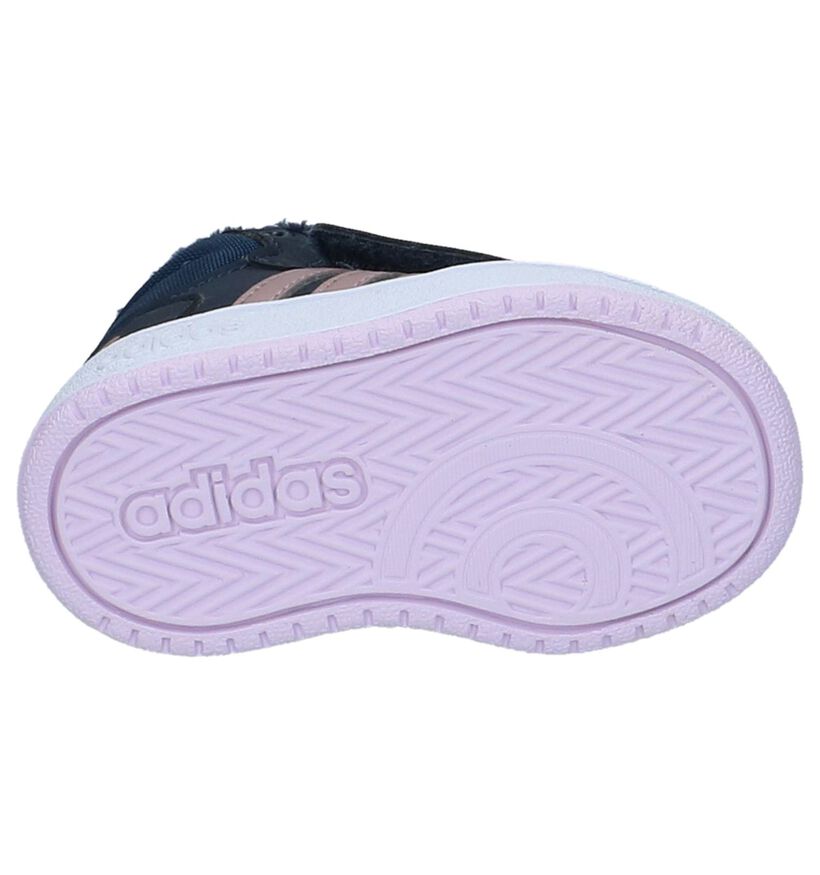 adidas Hoops Baskets en Bleu en simili cuir (221703)