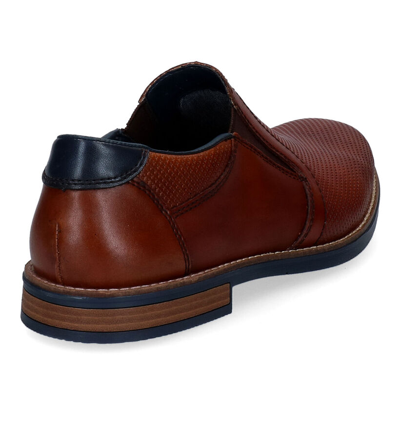 Rieker Cognac Instappers in leer (333028)