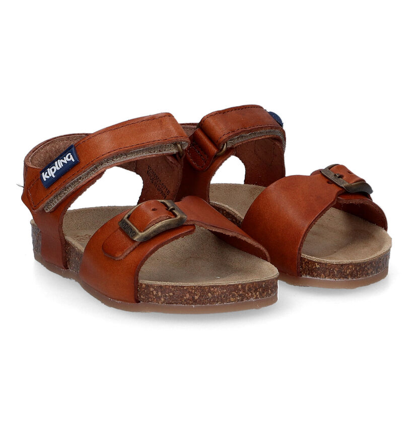 Kipling Fabio Cognac Sandalen in leer (308877)