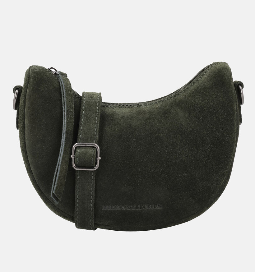 Hide & Stitches Donkergroene Crossbodytas voor dames (374217)