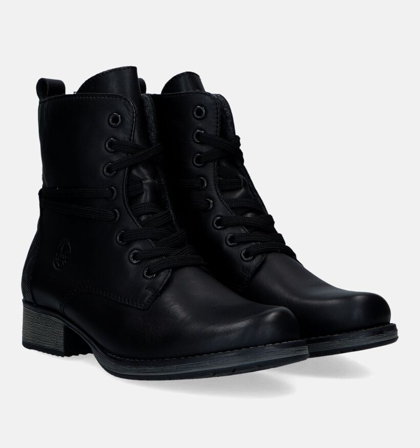 Rieker Bottines avec lacets en Noir pour femmes (331613)