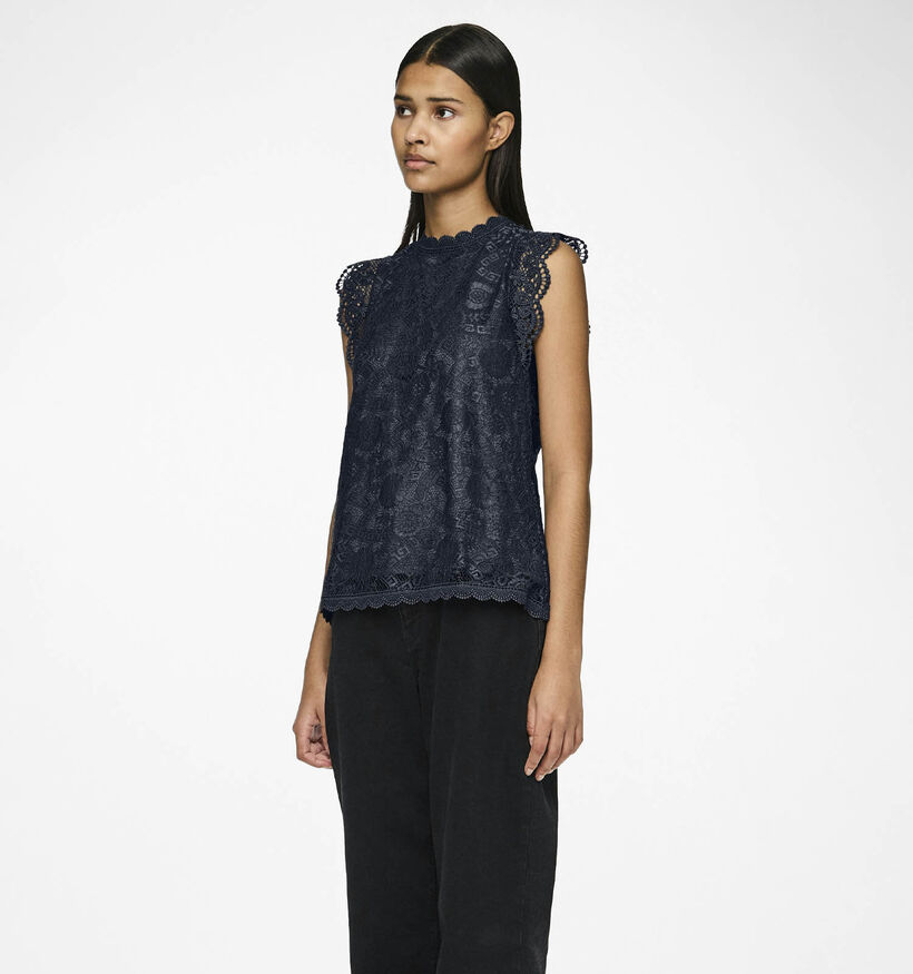 Pieces Pcolline Donkerblauwe Top voor dames (378350)
