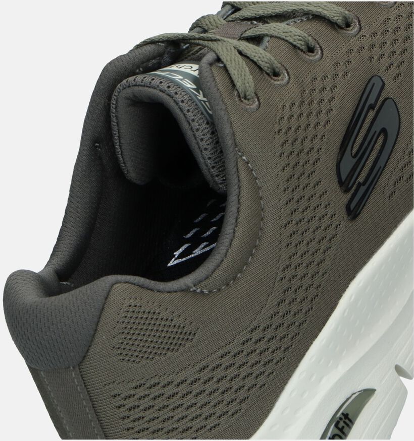 Skechers Arch Fit Olijfgroene Sneakers voor heren (340806) - geschikt voor steunzolen