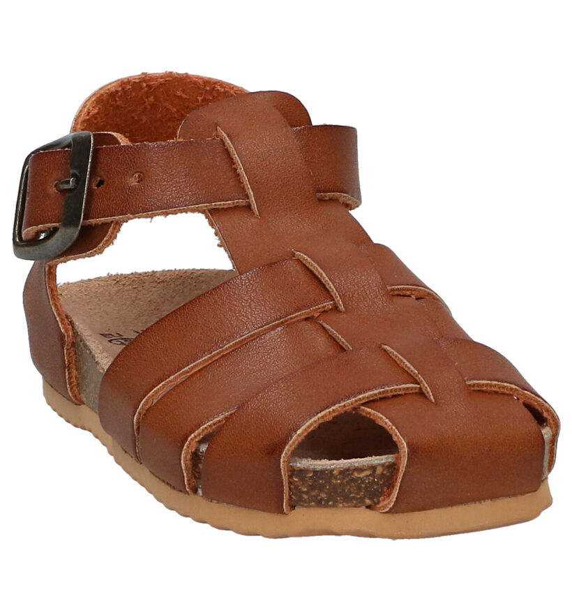 Made in Spain Cognac Sandalen in kunstleer (287596)