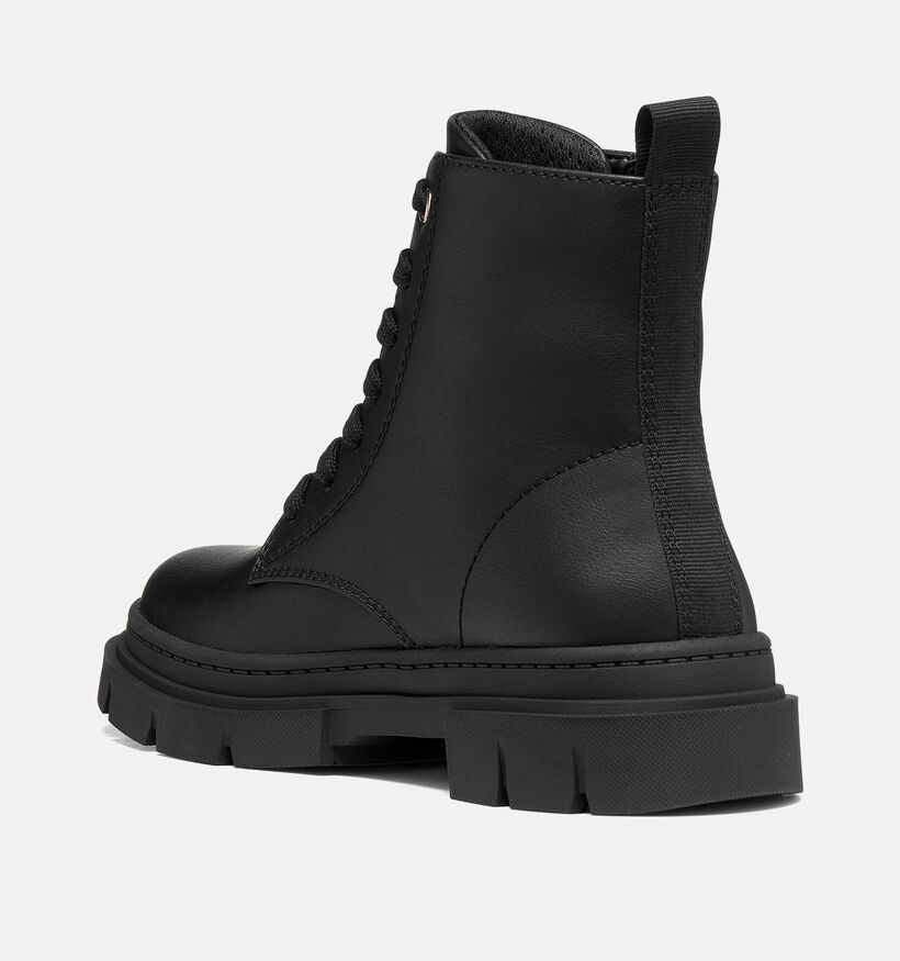 Geox Karsyn Girl Zwarte Boots met Veter en Rits voor meisjes (377736)