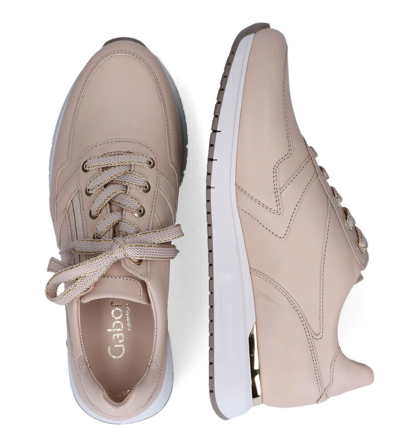 Gabor OptiFit Naturel Sneakers voor dames (312487) - geschikt voor steunzolen