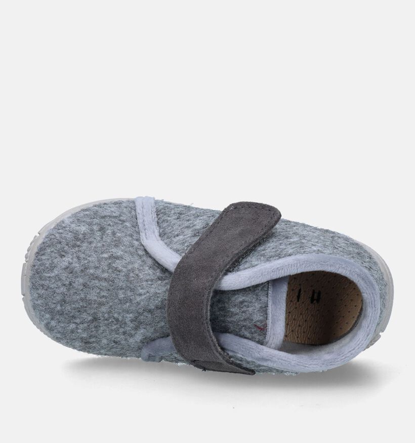 Milo & Mila Pantoufles fermées en Gris pour filles, garçons (332297) - pour semelles orthopédiques
