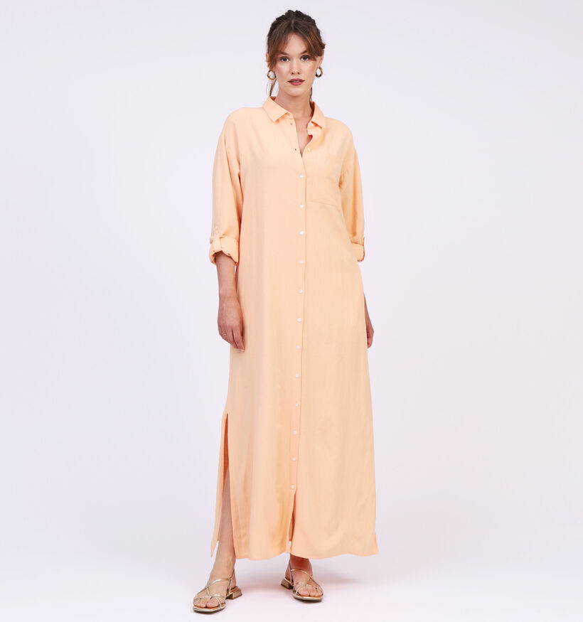 Vila Prisilla Robe longue en Orange (311773)