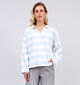 SISTERS POINT Vivia Blauw Gestreepte T-shirt voor dames (363309)