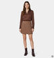 The Korner Jupe mi-longue en Marron pour femmes (382188)
