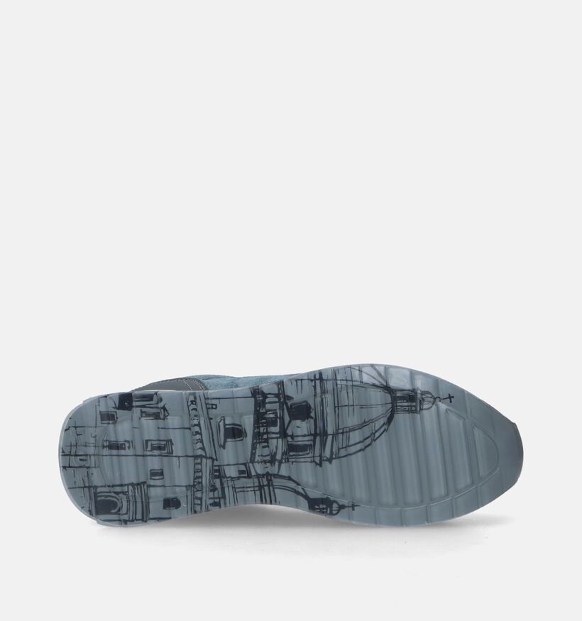 HOFF City Bari Blauwe Veterschoenen voor heren (343716) - geschikt voor steunzolen