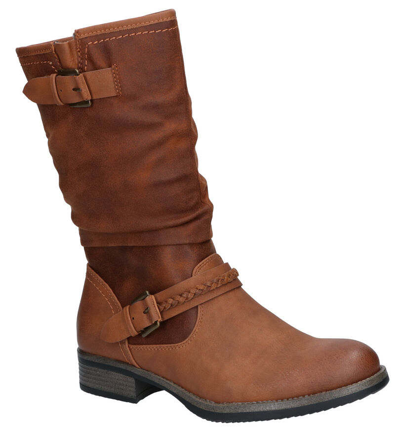 Rieker Bottes basses en Cognac en simili cuir (262119)