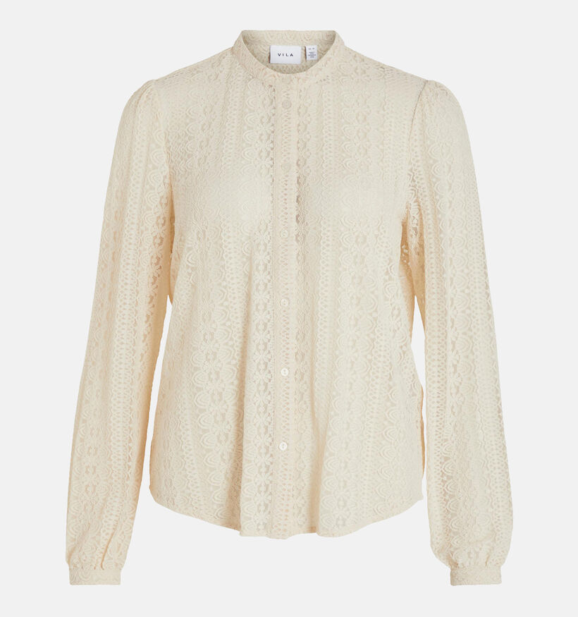 Vila Chikka Lace Zwarte Kanten Blouse voor dames (328870)