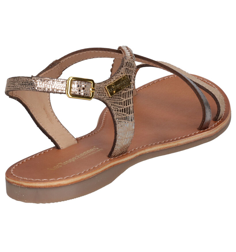 Les Tropeziennes Hanano Bronzen Sandalen in leer (274934)