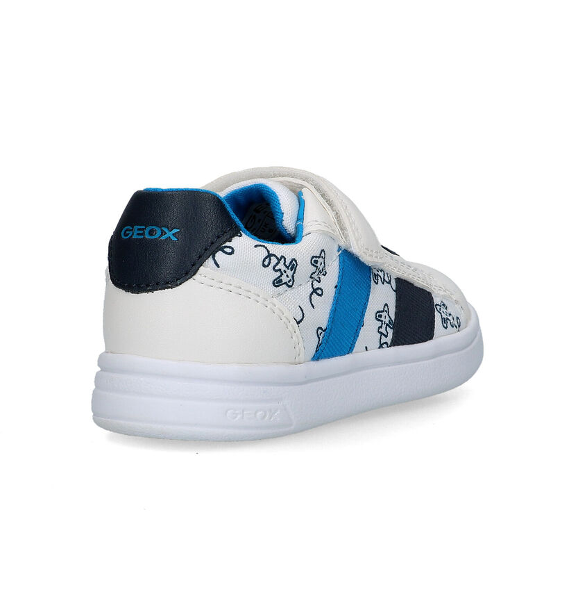 Geox Djrock Baskets en Blanc pour garçons (320659) - pour semelles orthopédiques