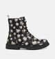 Geox Eclair Girl Zwarte Boots met Veter en Rits voor meisjes (377767)