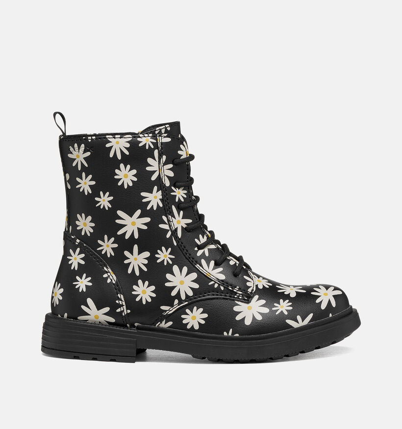 Geox Eclair Girl Zwarte Boots met Veter en Rits voor meisjes (377767)