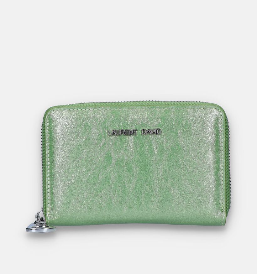 Laurent David Nos 001 Groene Ritsportemonnee voor dames (337366)