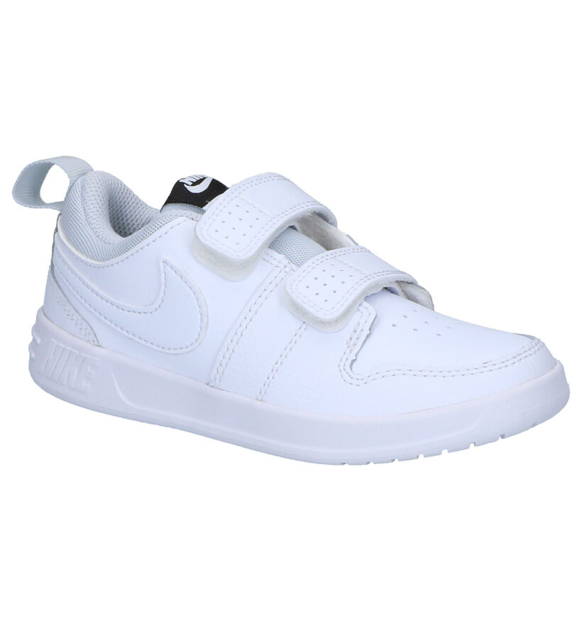 Nike Pico 5 Witte Sneakers in kunstleer (254092)