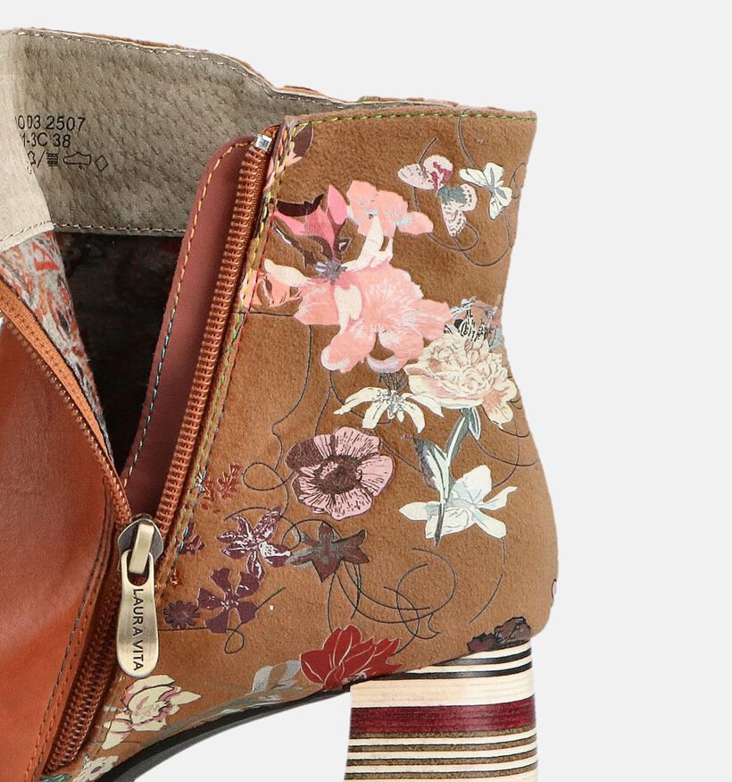 Laura Vita Cognac Enkellaarzen voor dames (364967)
