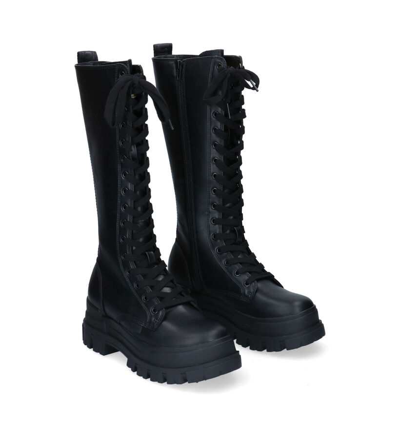 Buffalo Aspha On Bottes hautes en Noir en simili cuir (295253)