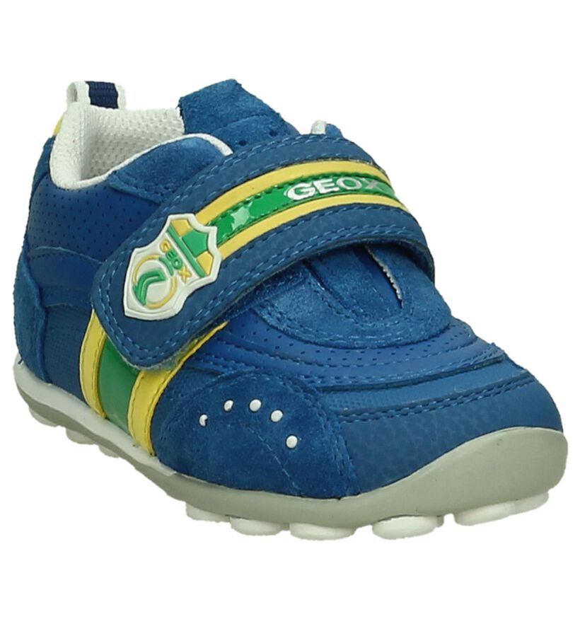 Geox Chaussures basses en Bleu en cuir (190649)