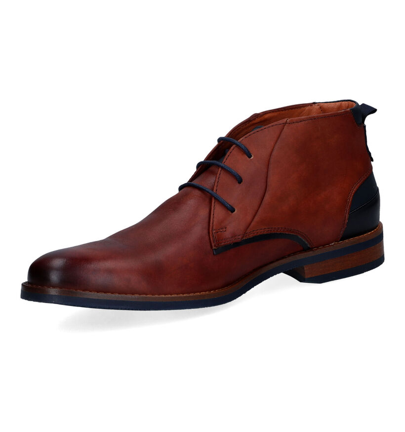 Van Lier Chaussures classiques en Cognac pour hommes (316601) - pour semelles orthopédiques