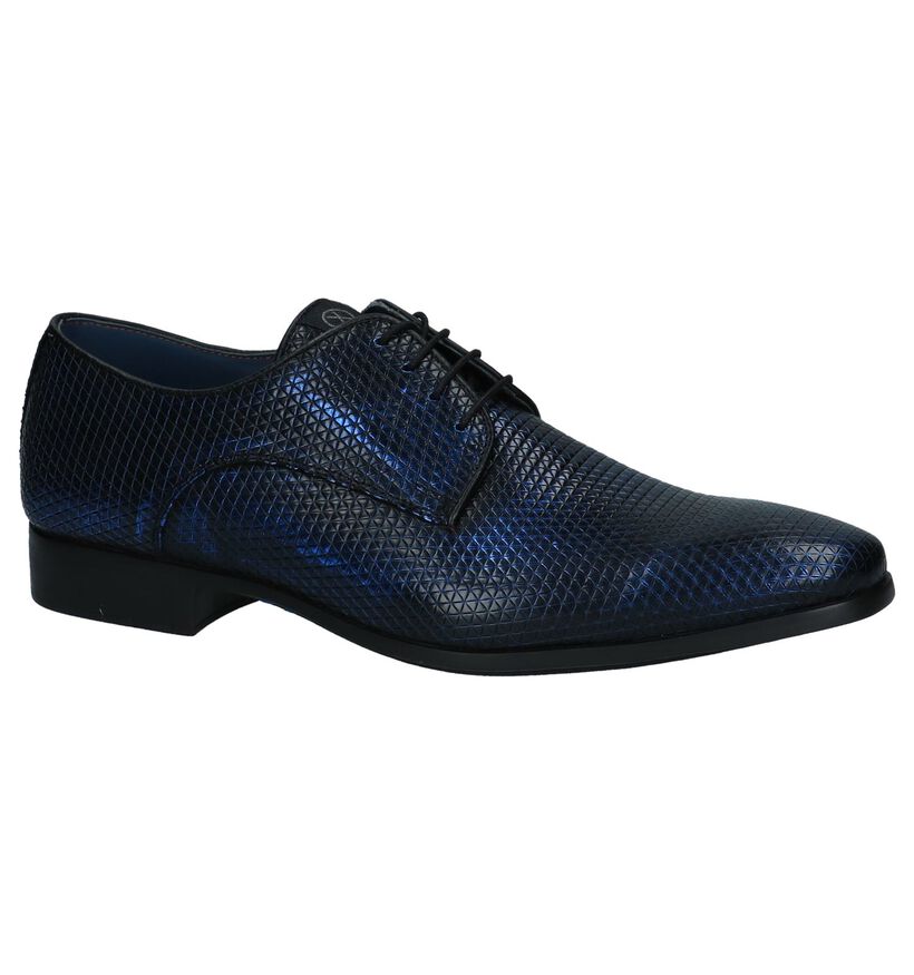 Ambiorix Chaussures habillées en Bleu en cuir (231736)