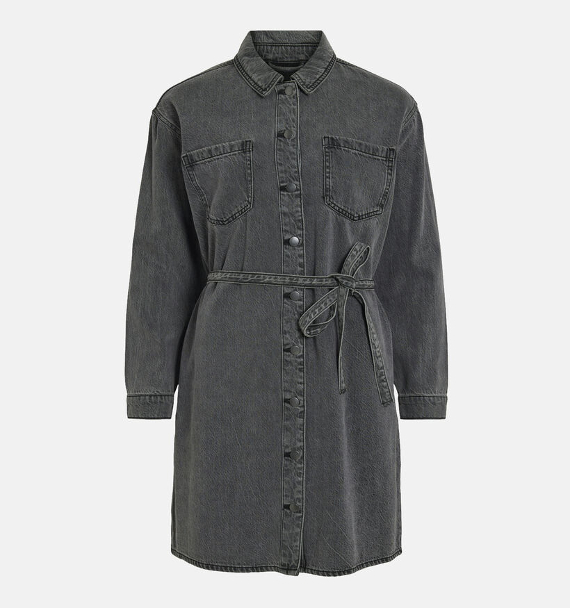 Vila Kiki Denim Robe chemise en Gris pour femmes (361314)