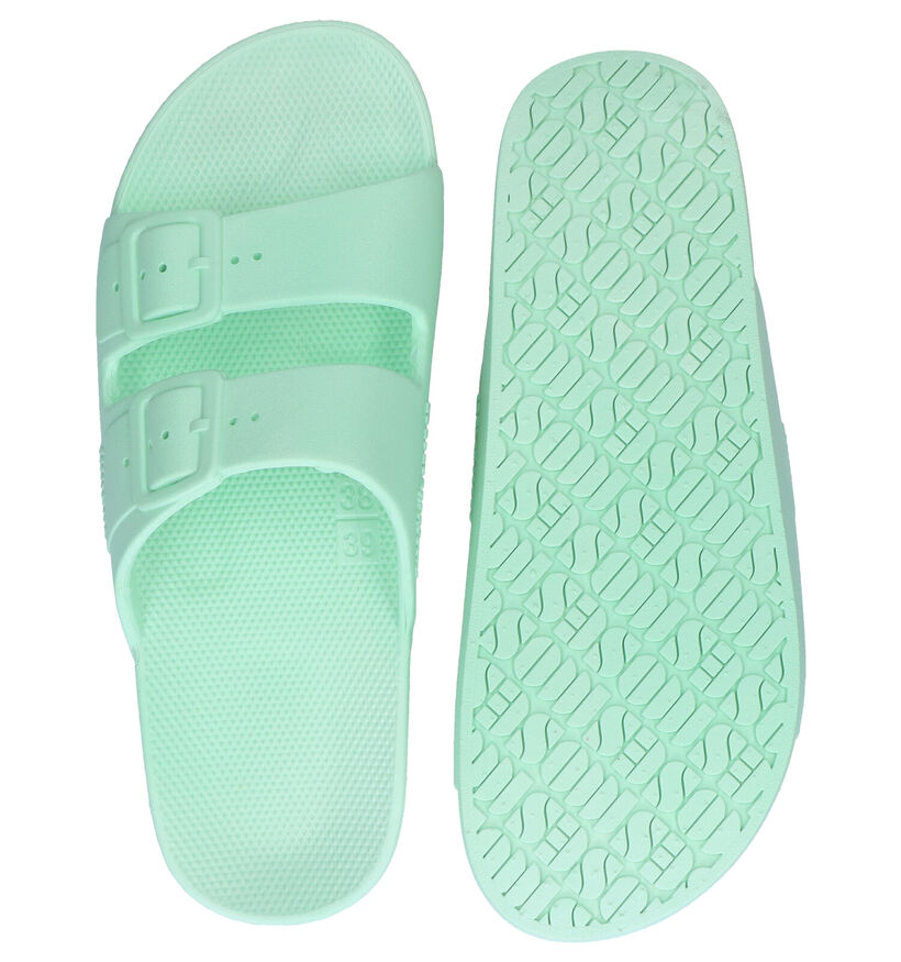 Freedom Moses Basic Groene Slippers in kunststof (288370)