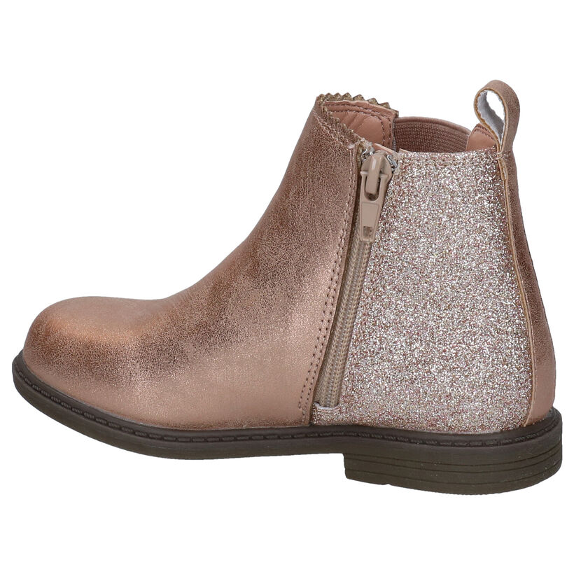 K3 Bottes basses en Or rose en simili cuir (280764)