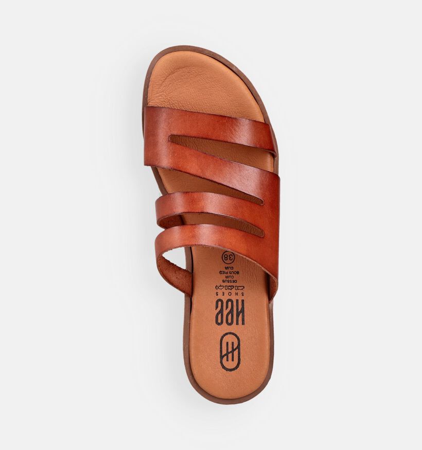 Hee Cognac Slippers voor dames (372510)