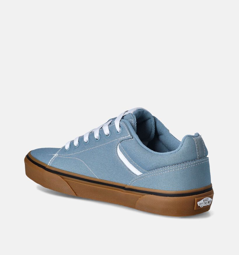 Vans Seldan Baskets pour skate en Bleu pour hommes, garçons (351414)