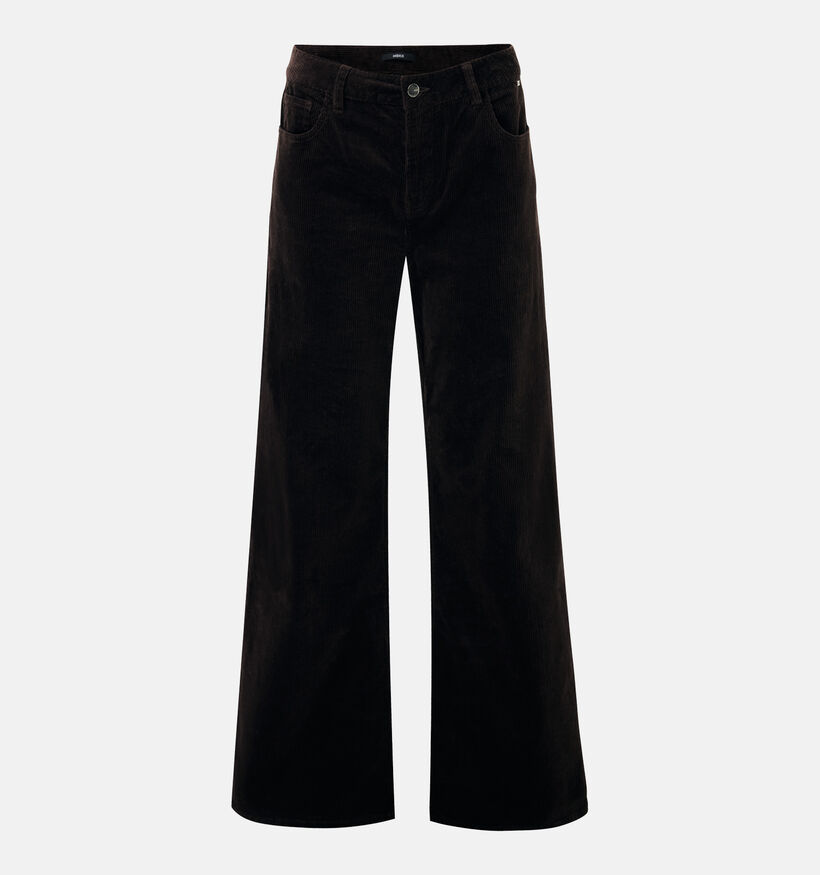 Mexx Corduroy Donkerbruine Geklede Broek voor dames (380714)