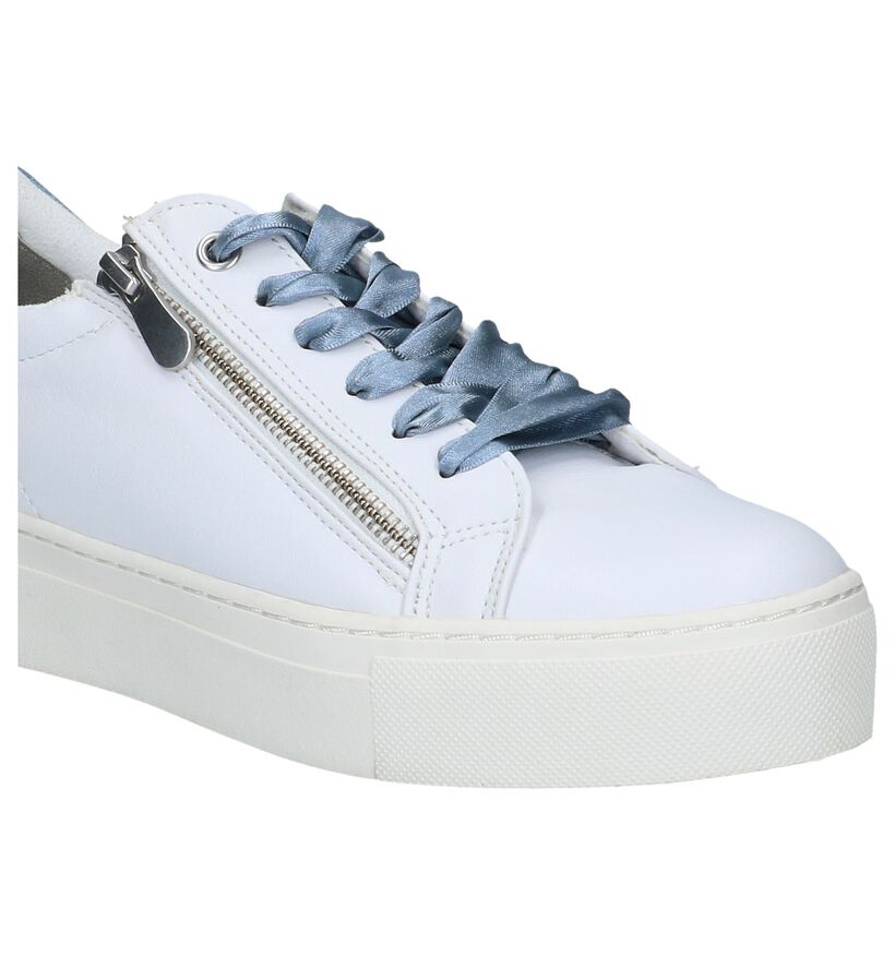 Witte Geklede Sneakers Youh! in kunstleer (238103)