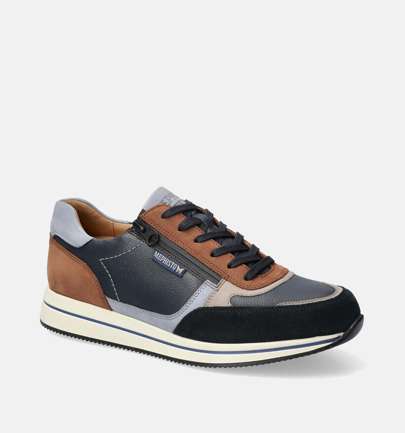 Mephisto Gilford Chaussures à lacets en Bleu pour hommes (354616) - pour semelles orthopédiques