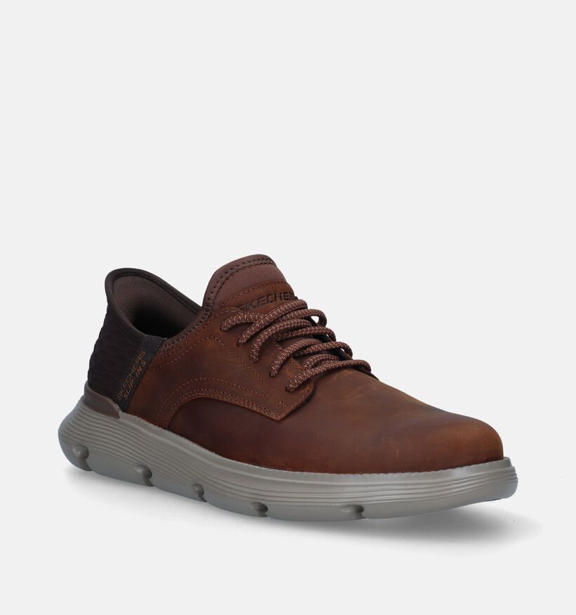 Skechers Garza Gervin Cognac Slip-Ins voor heren (345193)