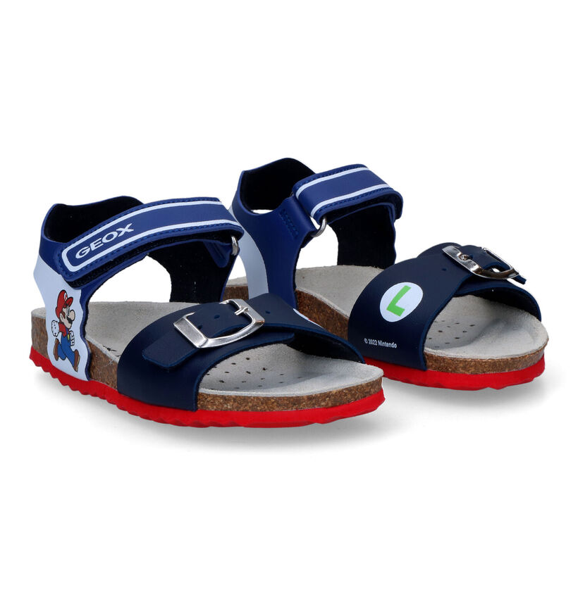 Geox Ghita Blauwe Sandalen in kunstleer (311053)