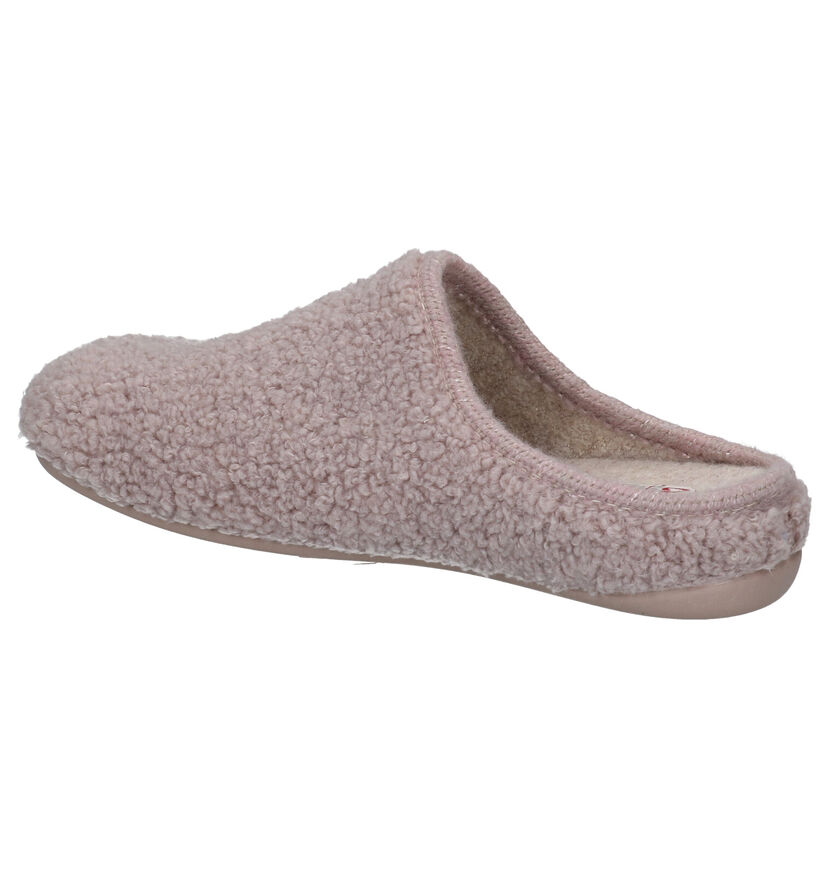 CM Comfort Roze Pantoffels in stof (281986)