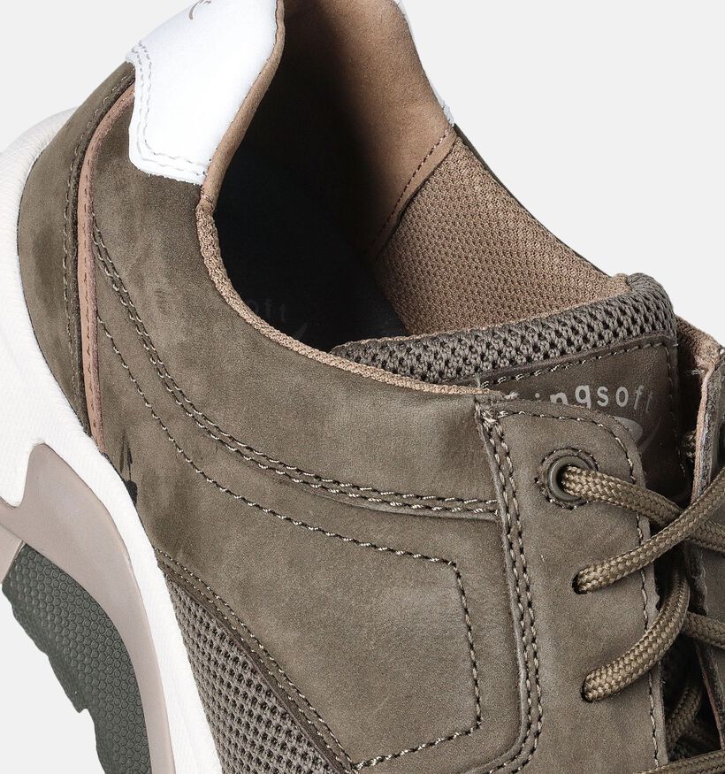 Pius Gabor Veterschoenen Kaki voor heren (354905) - geschikt voor steunzolen