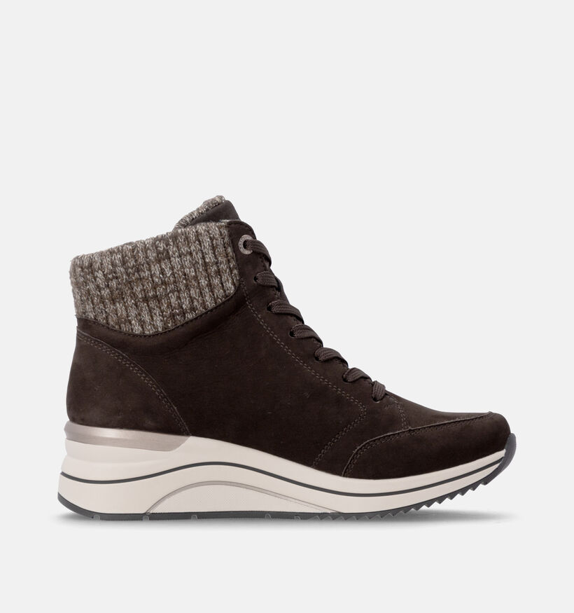 Remonte Donkerbruine Veterboots voor dames (379858)