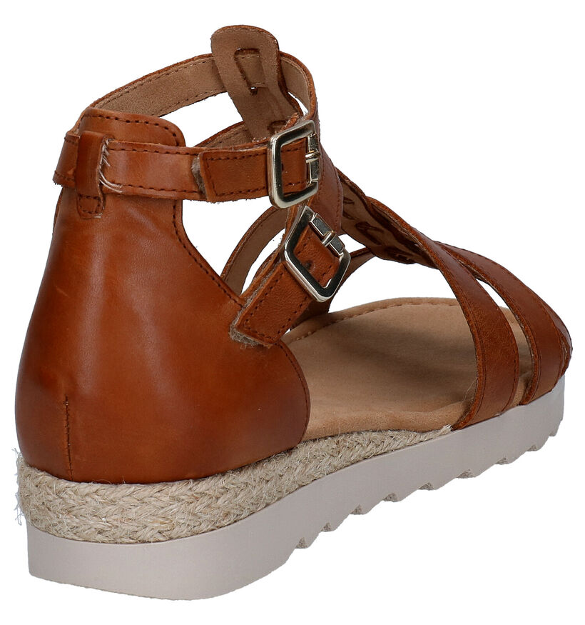 Gabor Cognac Sandalen in leer (271744)